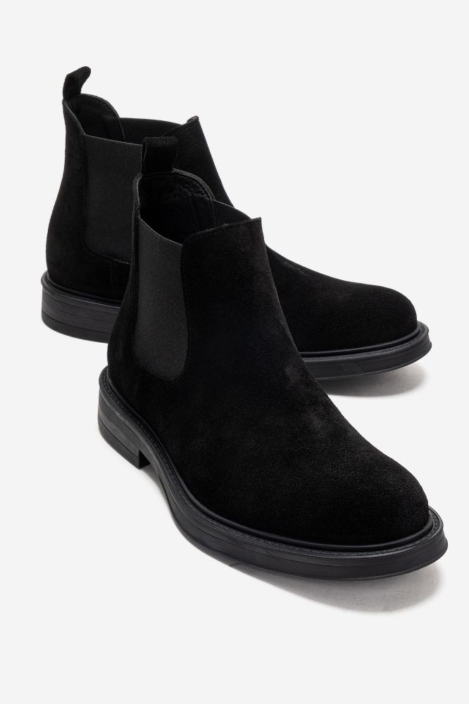 erkek-deri-lastikli-bot-SIYAH SUET-GLR9723-0103963_0